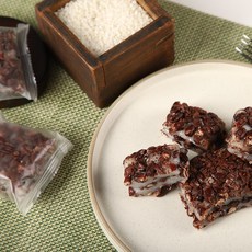 통팥시루떡 1kg 15개입 개별포장 달지 않은 떡 건강간식 식사대용, 1세트