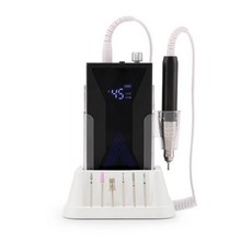 알루미늄 전문가용 브러시리스 모터 방수 핸드피스 무선 네일 드릴, 1개, 3. Black