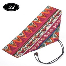 日式和風餐具收納袋，綁繩設計刀叉湯匙環保餐具袋，臺灣現貨快速出貨交換禮物推薦, 1個, 橫開綁繩款, 圖騰