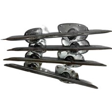 얼음 썰매 칼날 스케이트 겨울 강철 아이스 만들기 빙판 블레이드 부품 연결 교체, 밝은 회색 1쌍