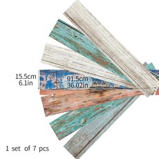 多功能防水壁貼 - DIY牆壁/地板裝飾貼, 防滑磨砂62(15.5x91.5*7片