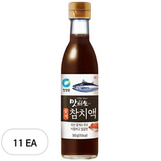 청정원 맛선생 꽃게 참치액, 560g, 11개