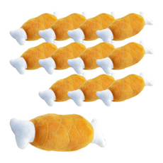 퍼피가드 강아지 삑삑이 바베큐 장난감 12p, 혼합색상, 12개