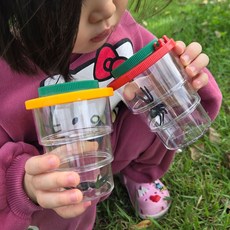 곤충채집통 돋보기채집통 관찰용 곤충채집, 2개(색상별)