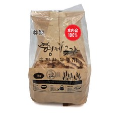 직접 도정한 우리쌀로 만든 구수하게 끓여 먹는 형제곳간 속편한 누룽지, 1개, 1kg