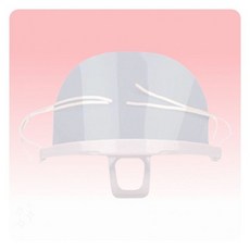 업소 비말차단마스크 식당 투명 마스크 페이스쉴드, 투명(턱받침), 1개, 투명(턱받침)