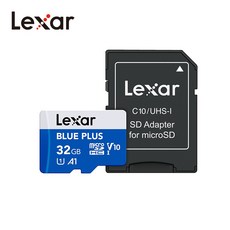 렉사 블루 플러스 마이크로 SD 메모리카드 microSDHC UHS-I Card 32GB SD어댑터 포함, 1개