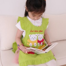 데코나인 캐릭터앞치마 아동앞치마 두건포함 어린이집 준비물