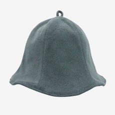 일본사우나모자 사우나 캡 스팀 샤워 헤어캡 타월, 회녹색