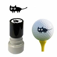 루이 DIY 귀여운 고양이 골프공 스탬프 창의 개발 취미스탬프 퀵드라이 방수 무번짐 선물용, 1개, D