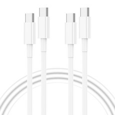 Bolt Wave 아이폰 C to C 고속 충전 60w 케이블, 2개, 화이트, 2m
