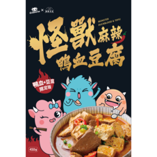 和秋怪獸 麻辣鴨血豆腐450g 搭配發票怪獸拌麵, 1個, 和秋 怪獸-鴨血豆腐450g