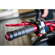 JS FORCE 糯米腸握把 CNC 內外端子 台灣製造 勁戰四代 BWSR 舊勁戰雷霆.CUXI 各車系皆適用, 紅色(120MM缺貨,120mm(正常長度）