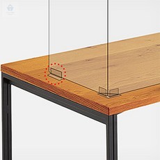 다소니디자인 투명 가림막 고정대 책상가림막