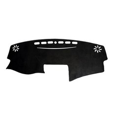 BOLTRY 대시보드 커버 매트 토요타 캠리 2007-2011 자동 중앙 제어 악기 미끄럼 방지 햇빛 가리개 모조 양가죽 내부 액세서리 블랙