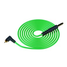RCA刺青機連接線 6.35mm 接口 1.8M 矽膠線材, 绿色