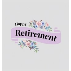 (영문도서) Happy Retirement Guest Book with lined pages (hardback) Hardcover, Lulu and Bell, English, 9781839903786