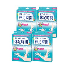 휴족 시간 발 깔끔한 시트 18장 사자[4개 세트]