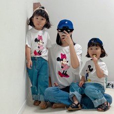 기획 디즈니 미키 미니 패밀리티 가족티