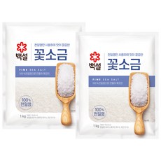 백설 꽃소금, 1kg, 2개
