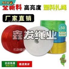 A13 捆紮繩 塑料繩 包裝繩 尼龍繩 扎口繩 綑綁繩 耐磨損, 1個, 2公分黃色,【4.1.5公斤-4.2.5公斤】