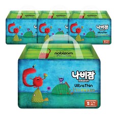 나비잠 울트라씬 밴드형 기저귀 S 2단계(4~7kg), 264매, 2단계