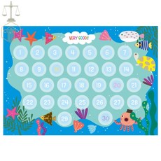 MP6 칭찬스탬프판 물고기 칭찬도안