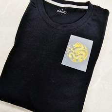 이로나 의류 리폼 DIY 다림질 열전사지 패치 곤룡포 황룡 봉황 대형 소형, 1개, 측면황룡6cm