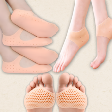 매니셀 풋케어 실리콘양말+앞꿈치 뒷꿈치 패드 4SET