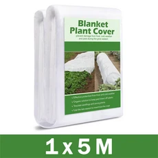 0.9온스 DIY 식물 보호 덮개 동결 방지 플로팅 로우 블랭킷 과일 채소 나무 겨울 추운 날씨 정원 도구, 1 x 5 M
