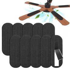 2026 Upgrade 10pcs Ceiling Fan Filters for Blades Easy-Stick Strong Fixity Activated Coconut Carbo