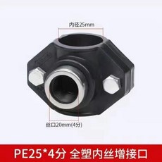 good 快接搶修三通增接口分水鞍分水鞍座內絲增接口, 1個, 塑料內絲,75x20