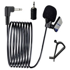 MICMXMO 차량용 마이크 3.5mm 차량 스테레오 오디오 라디오 GPS DVD 지원 헤드 유닛 소니 파이오니어 켄우드 보스 JVC 젠슨 알파인용 교체 마이크 3.5mm