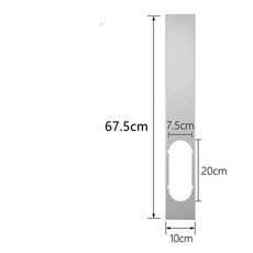 이동식 칸막이 경량 캐리어 호스 창문형 자바라 셀프, 67.5cm 단공 홑판 1개