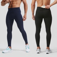 온브레이크 남자 러닝 9부 레깅스 기모 타이즈