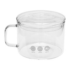 平蓋玻璃泡麵碗(加厚玻璃/大容量)1000ml - 台灣公司現貨, 1個