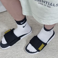SooPii Velcro 運動型男士拖鞋, S(255~260), 黑色