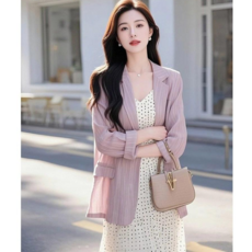 여성 봄 여름 루즈핏 자외선차단 정장 자켓 여자 원버튼 블레이져 재킷
