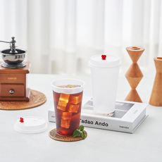 리유저블 컵 텀블러 냉온가능 뚜껑포함, 하트분리형, 20세트, 500ml