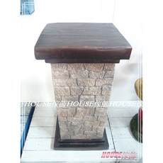 House傢飾館 復古風格仿石磚紋 羅馬柱 花架 (低) 限量款, 1個