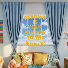 Engrowtic 7pcs Classroom Reading Corner Decor Set Includes 2 Curtains Panels 35x47in Window Backdr, Engrowtic 7pcs Classroom Readi
