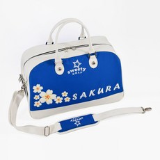 sweety GOLF SAKURA 高爾夫球鞋袋, 白藍, 1個