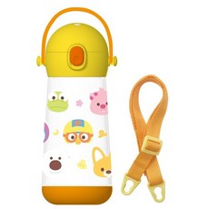 릴팡 더보틀 몰리 원터치어깨끈 트라이탄 빨대물통 뽀로로 피크닉, 혼합색상, 470ml, 1개