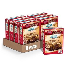 베티 크로커 딜라이트 쿠키 브라우니 바 믹스 17.4온스 Betty Crocker Delights Cookie Brownie Bar Mix 17.4 oz. (Pack of 8, 1개