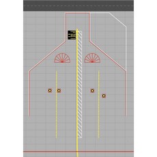 RBF 1:400 停機坪 APRON 210x297mm APRON2-A4, 1個
