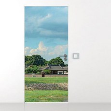 아트박스/꾸밈 fa128-잔잔한시골풍경_현관문시트지, 2.다리, 2.다리