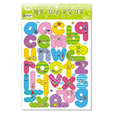 청양 교육자료 펠트자석교구 글자자석 영어 소문자