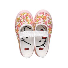 아사히 헬로키티 아동 플라워 면 밴드 실내화