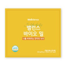 웰니언스 밸런스 바이오밀 단백질쉐이크 식사대용 고단백 곡물쉐이크, 350g, 1개