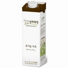상하목장 유기농 우유, 900ml, 6개